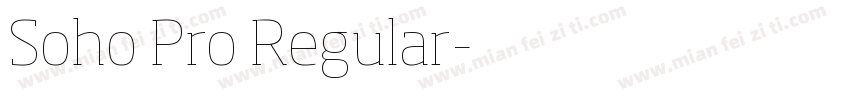 Soho Pro Regular字体转换